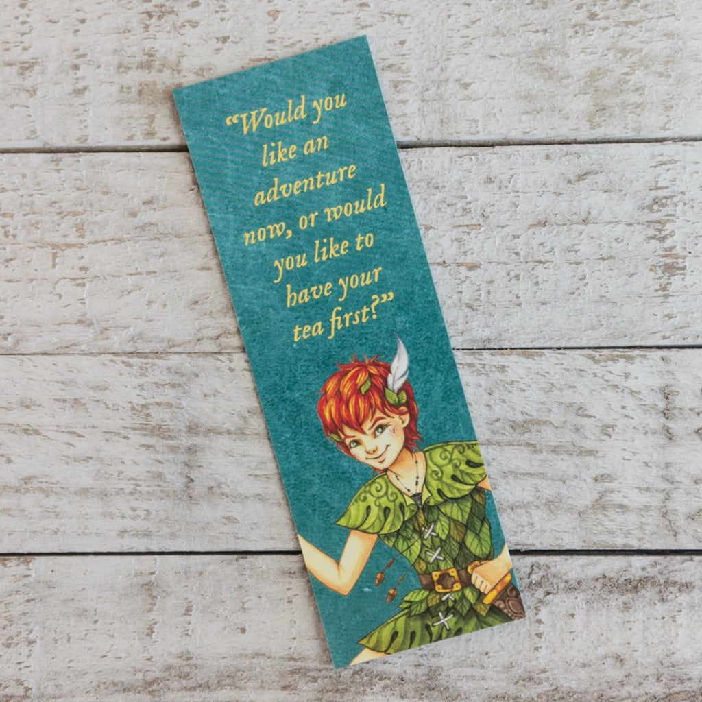 Peter Pan Neverland Bookmark with Quote