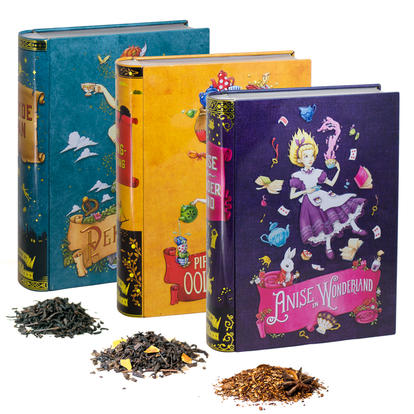 Alice in Wonderland Pippi Peter Pan Tea Tins