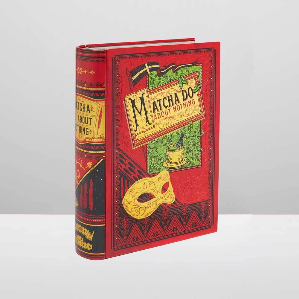 Matcha Do About Nothing NovelTea Tea Tin Book Container