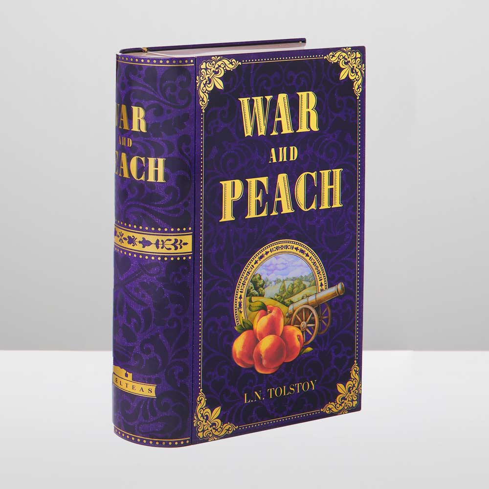 War and Peach NovelTea Tea Tin Book Container