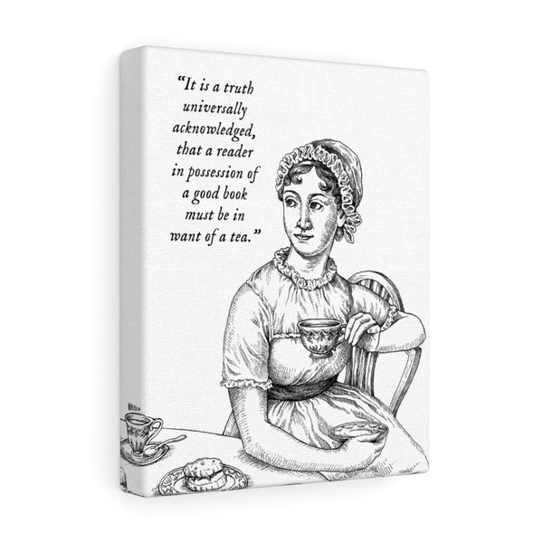 Author Tea Time Series - Jane Austen - Artwork Print NovelTeas